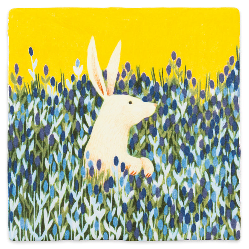Storytiles Delft Blue The observer Fliese 10x10 cm Hase