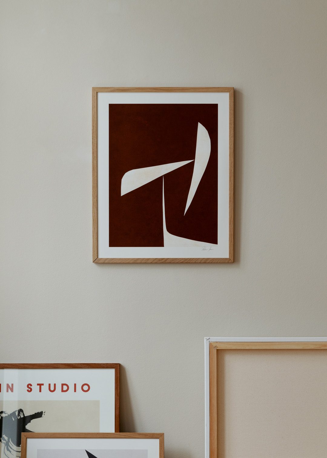 The Poster Club Art Prints Move No. 02 Poster 30x40 cm braun