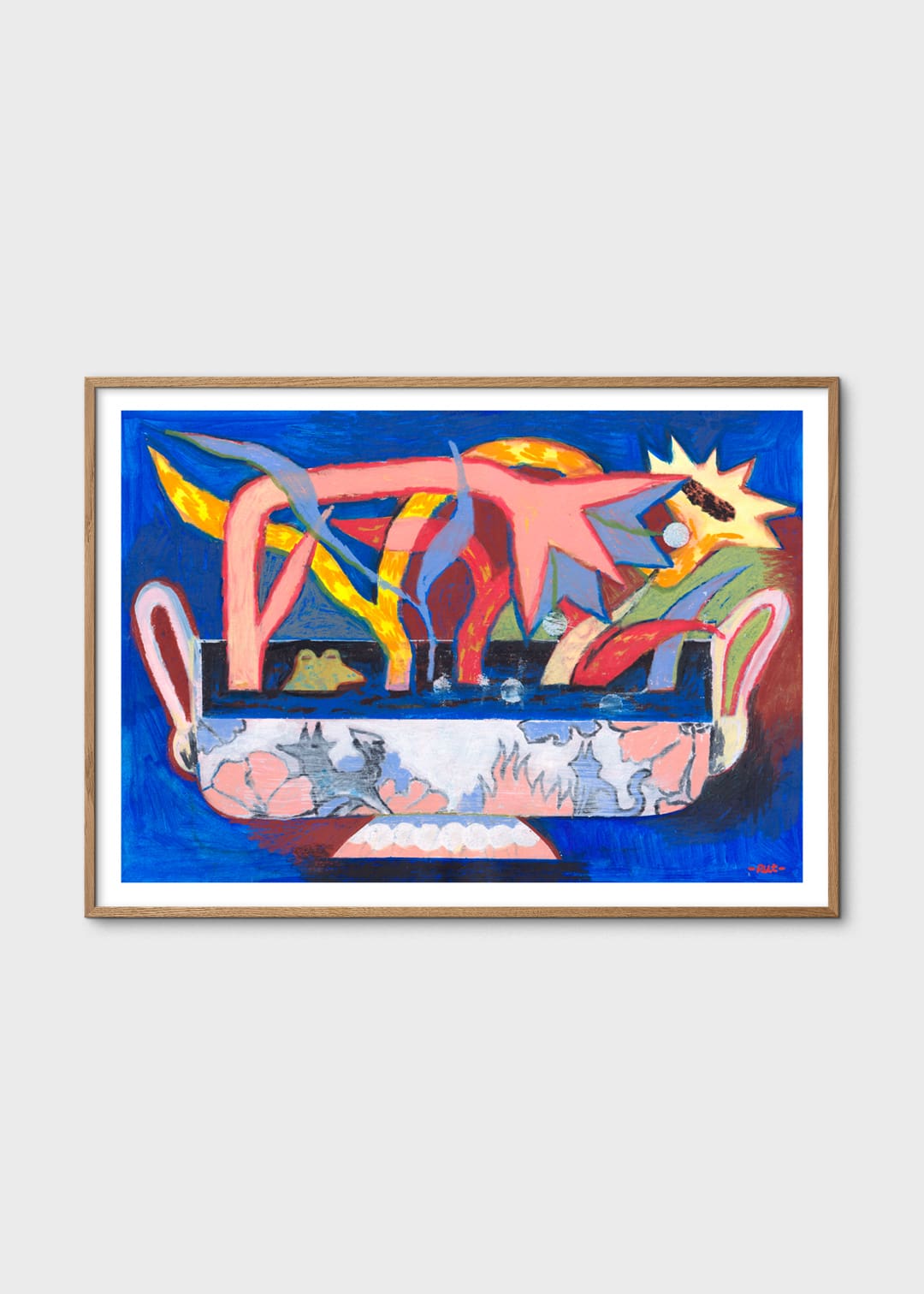 The Poster Club Svamp Poster 30x40 cm Blau