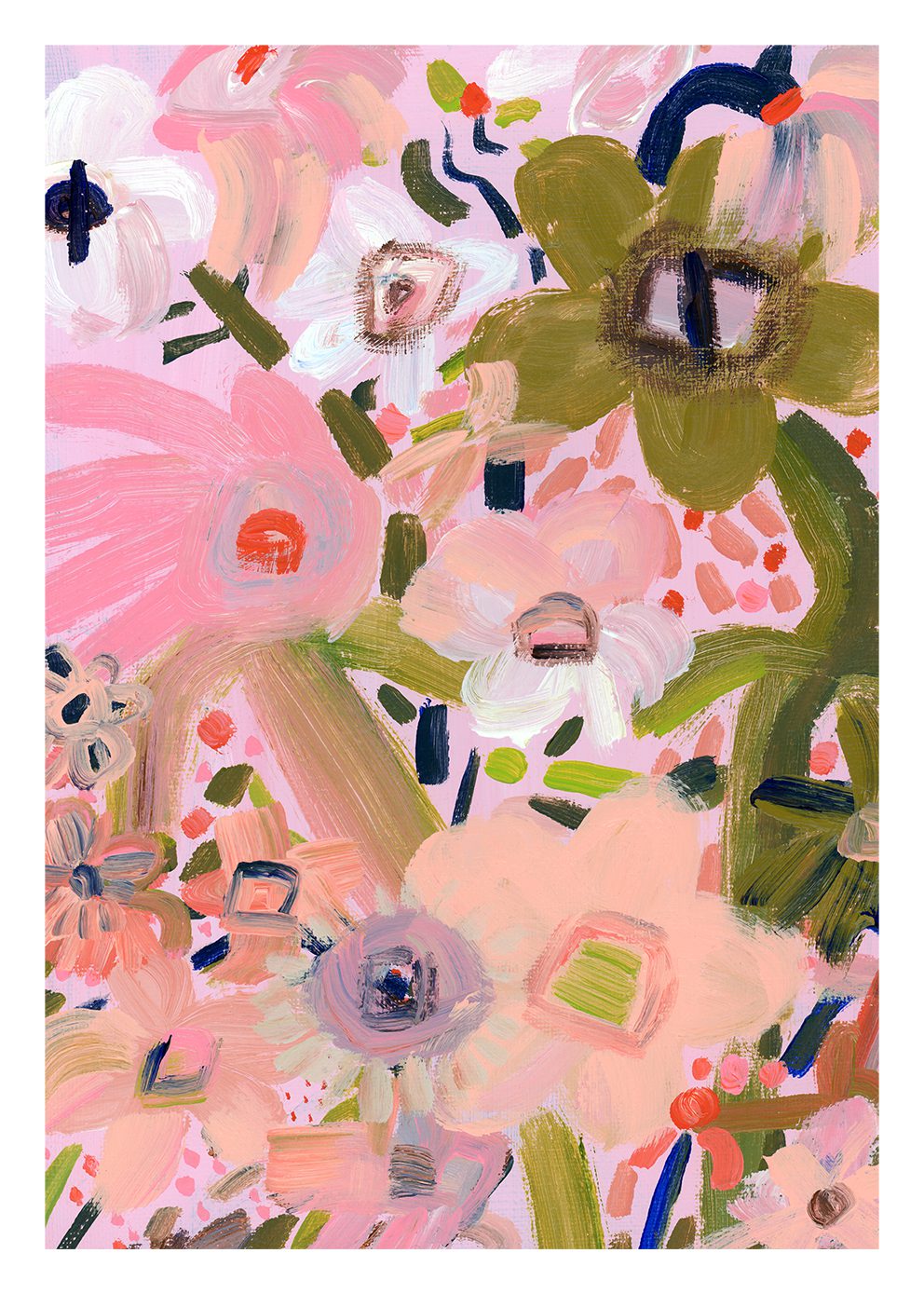 The Poster Club Art Prints Joyful Dance Kunstdruck 30x40 cm rosa
