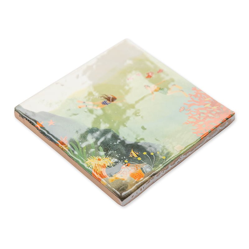 Storytiles Delft blue Onderwaterwereld Fliese L 20x20 cm Meer