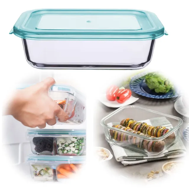 LS-LebenStil Cook & Lock Frischhaltedose Glas 630ml mit Deckel