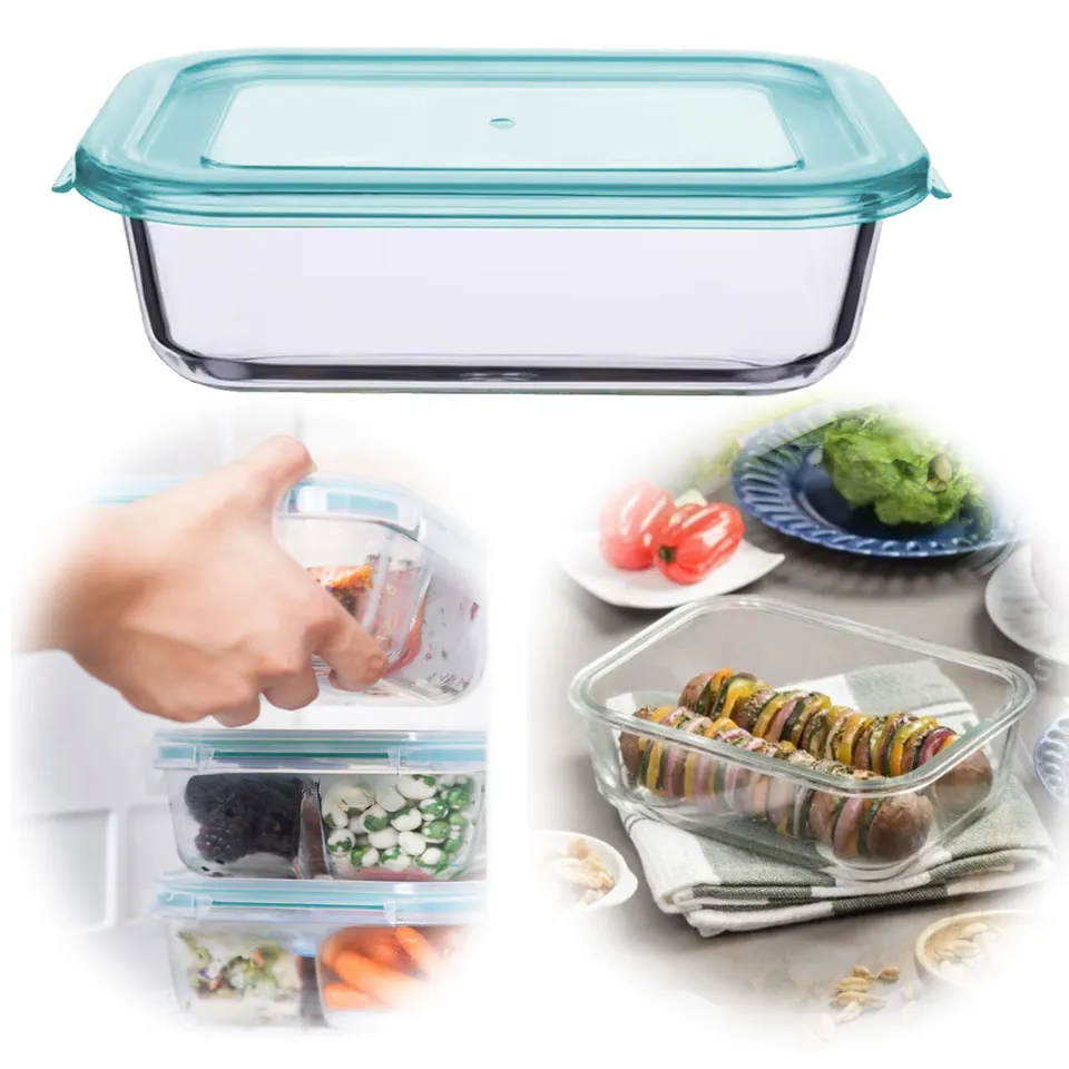 LS-LebenStil Cook & Lock Frischhaltedose Glas 630ml mit Deckel