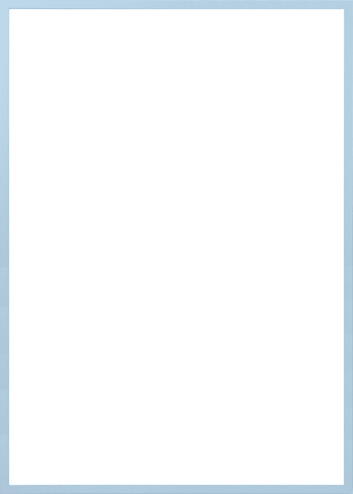 The Poster Club Frames Light Blue Wood Bilderrahmen 30x40 hellblau