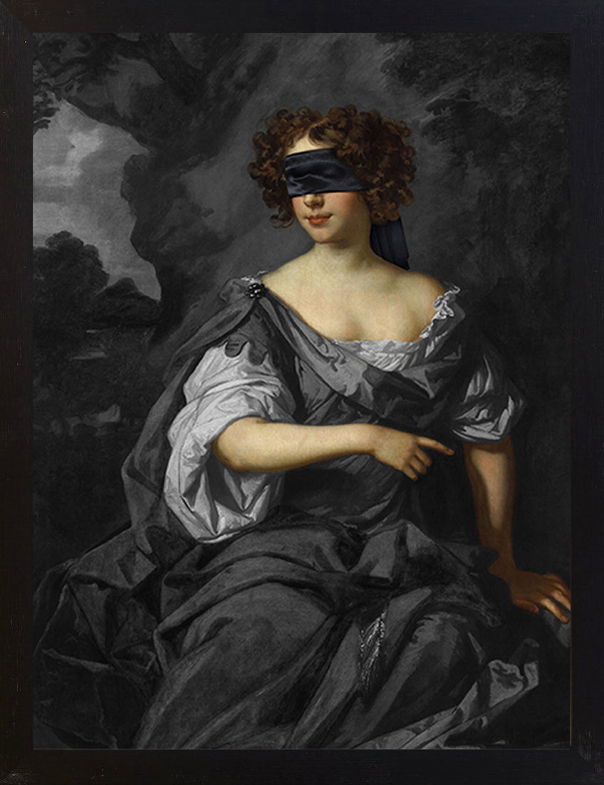 Mineheart Wall Art Blindfold 1 Leinwandbild Porträt 30 x 41 cm