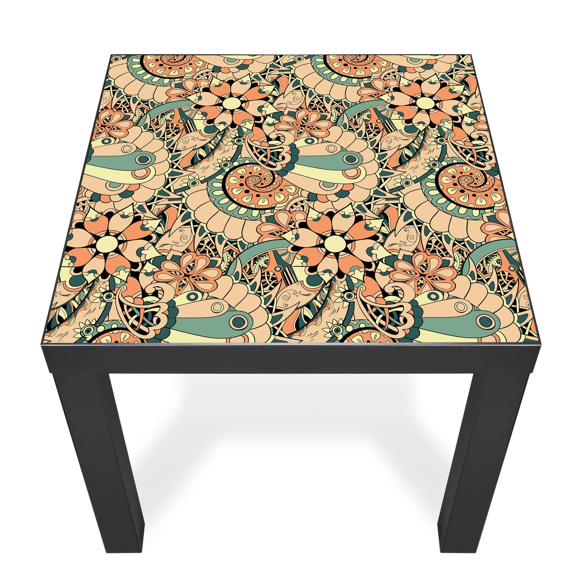 Banjado Möbelfolie Vintage Flower 3 Tischfolie 55x55