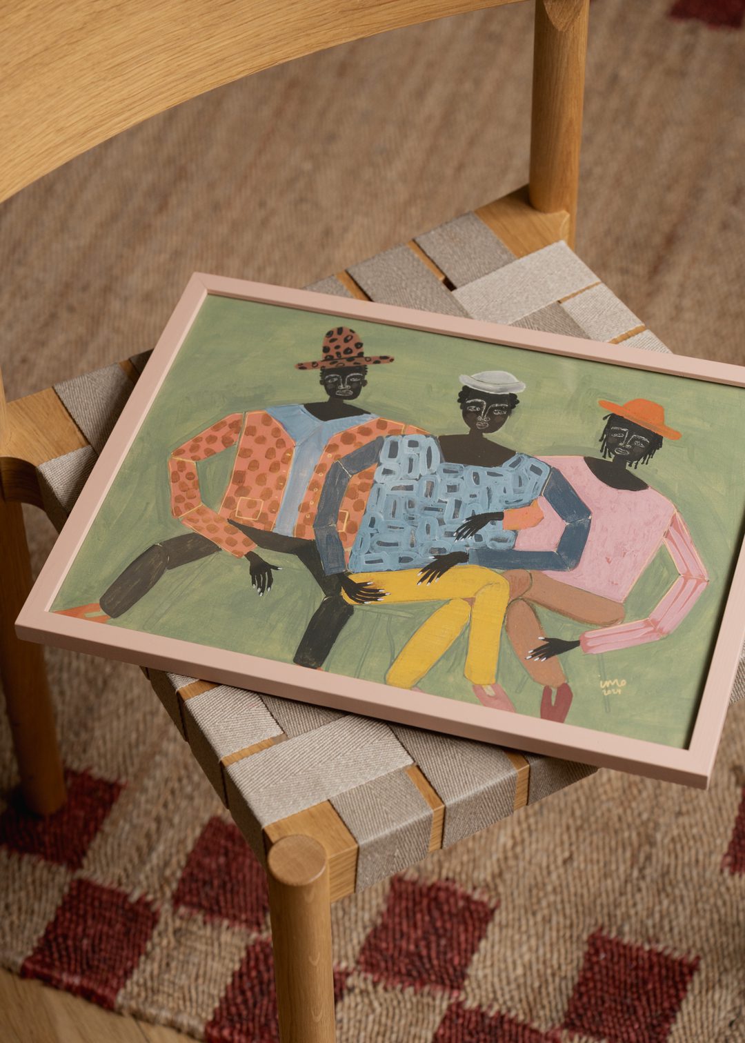The Poster Club Art Prints Hanging Out Kunstdruck 30x40 Pastell