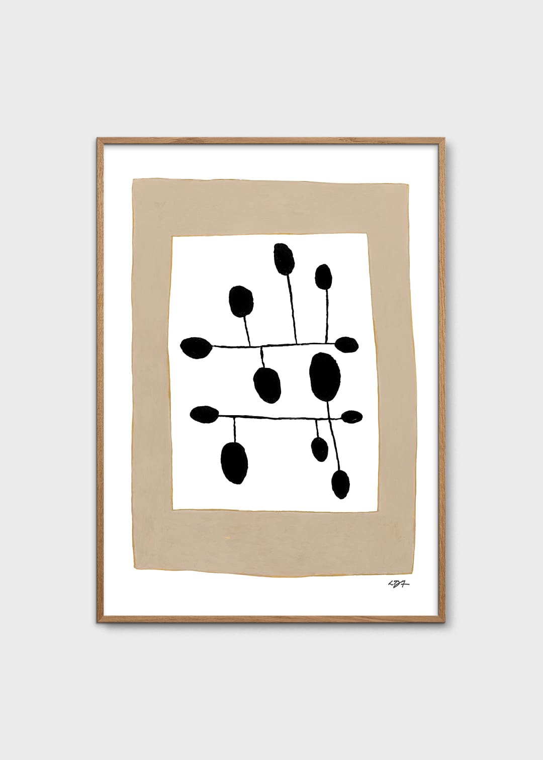 The Poster Club Spot 12 Poster 30x40 cm beige abstrakt