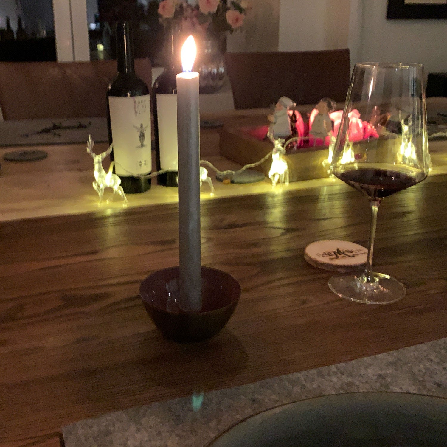 LS-LebenStil Neapel Kerzenständer Gold-Braun 3er Set Metall