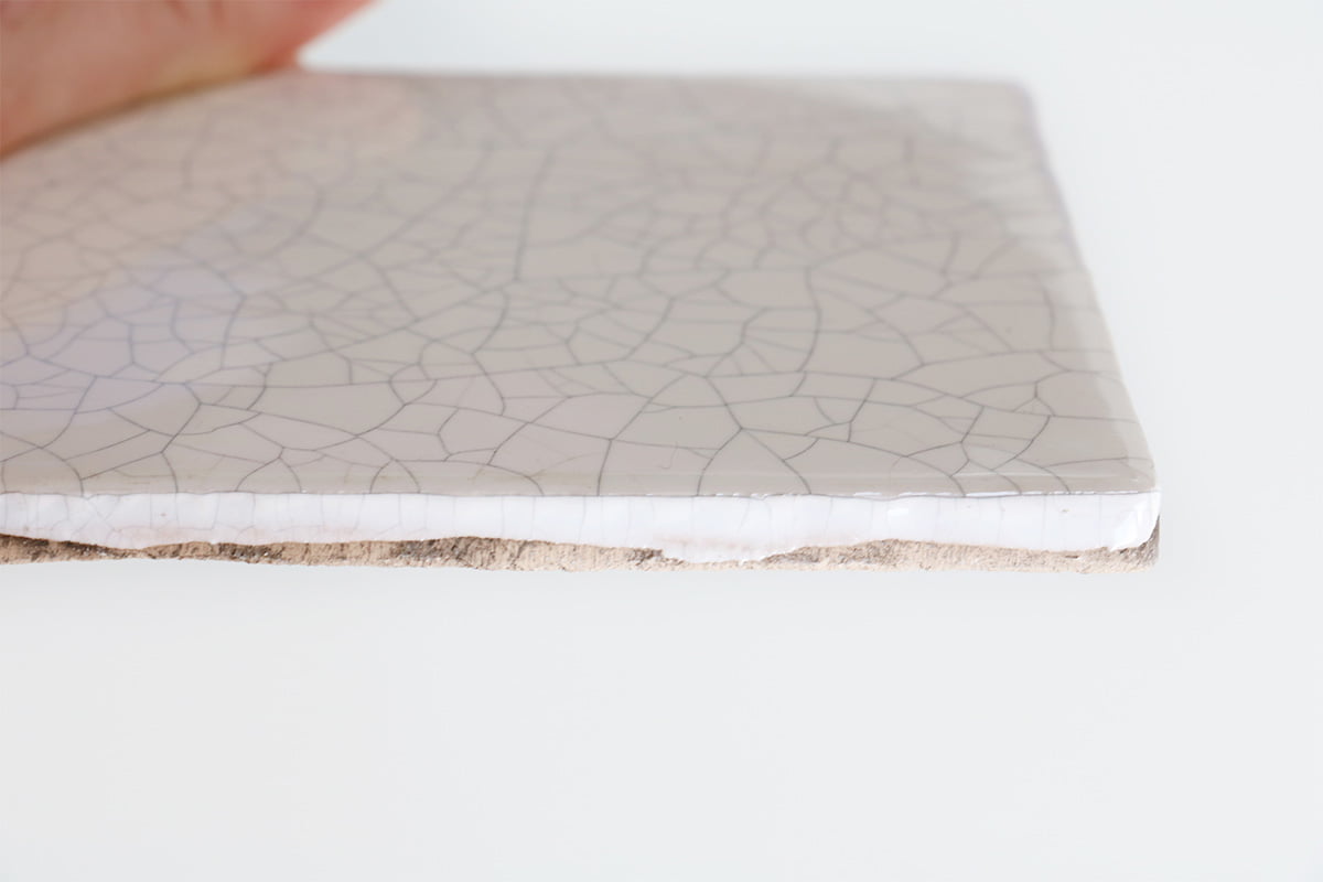 Storytiles Plain Tiles Off-White Fliese 10x10 cm Craquelé