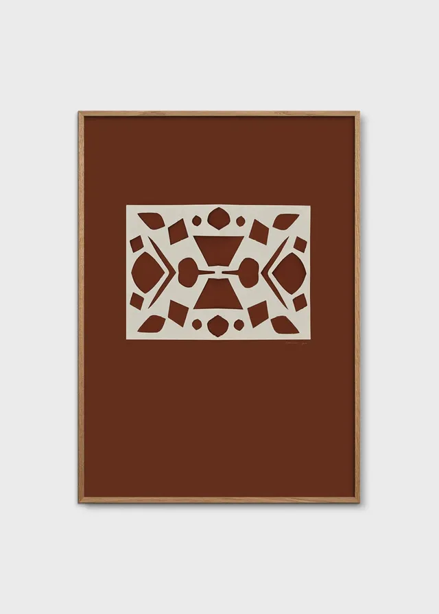The Poster Club Lace No. 161 Poster 30x40 braun abstrakt