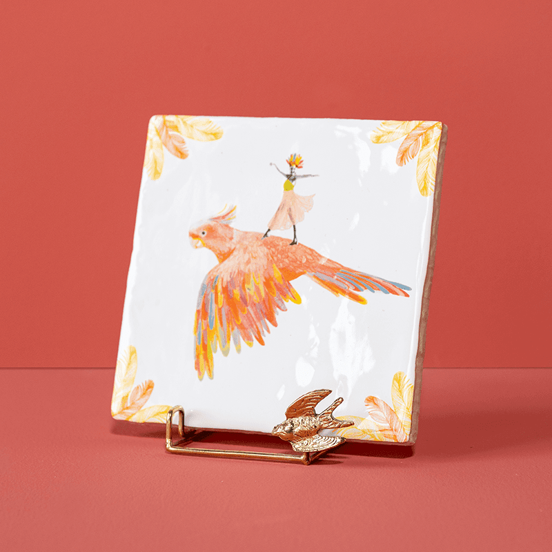 StoryTiles Tile holders Golden Holdie Swallow Fliesenhalter gold