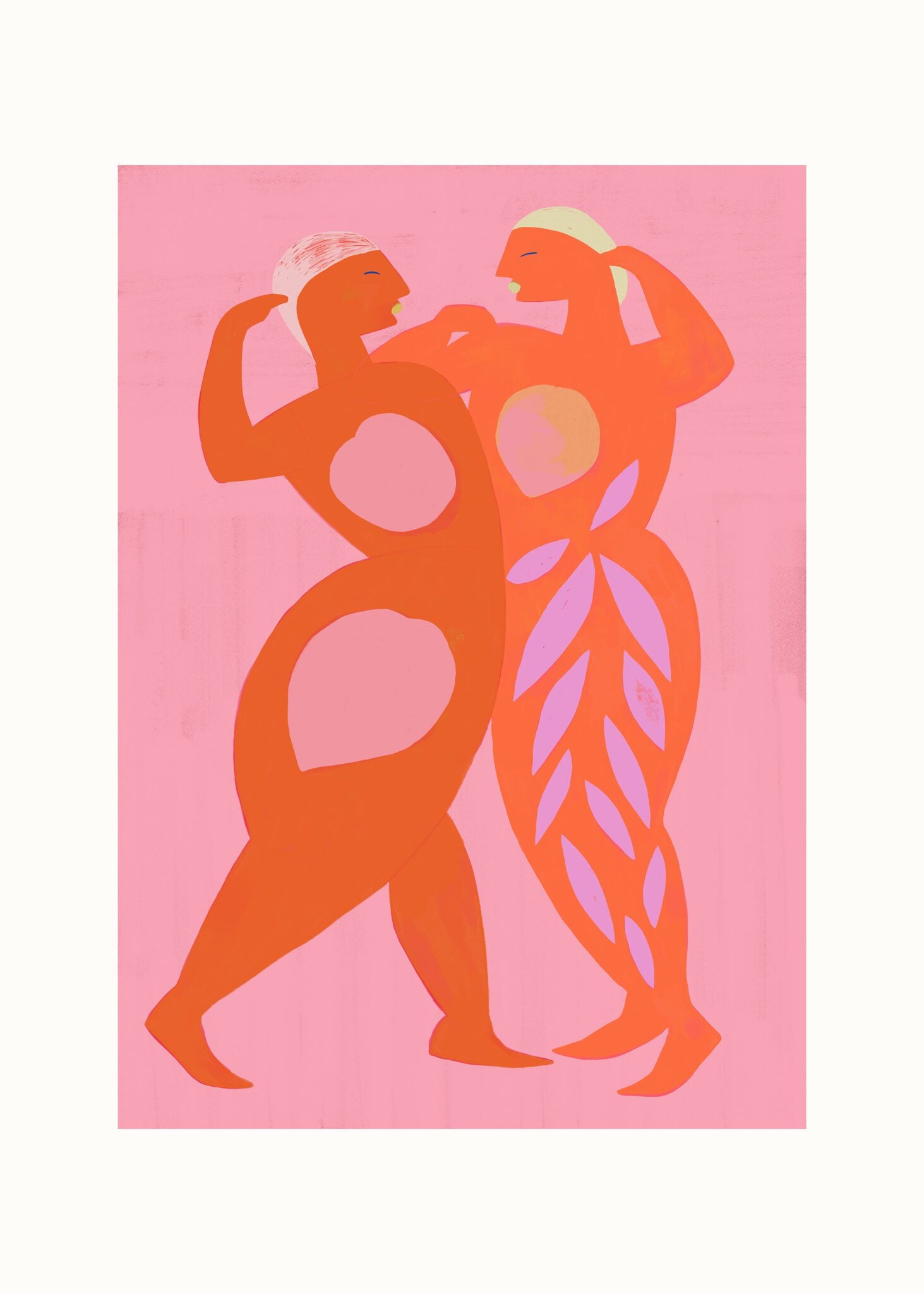 The Poster Club Art Prints Sisterhood Poster 30x40 rosa