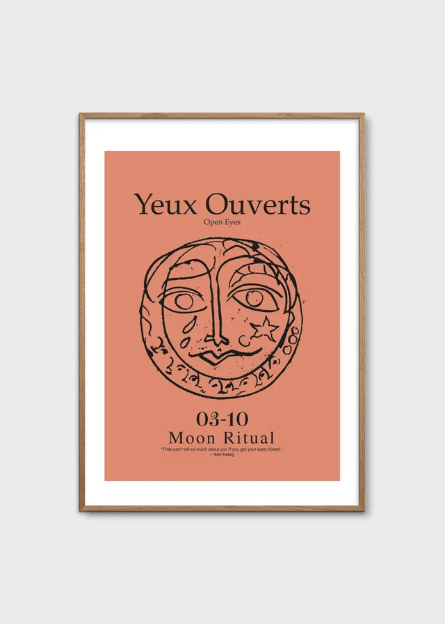 The Poster Club Yeux Poster 30x40 cm orange