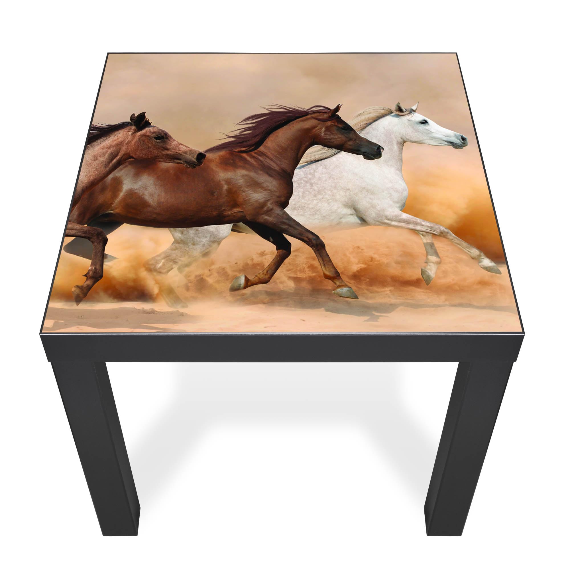 Banjado Möbelfolie Tischfolie Wilde Pferde 55x55 cm