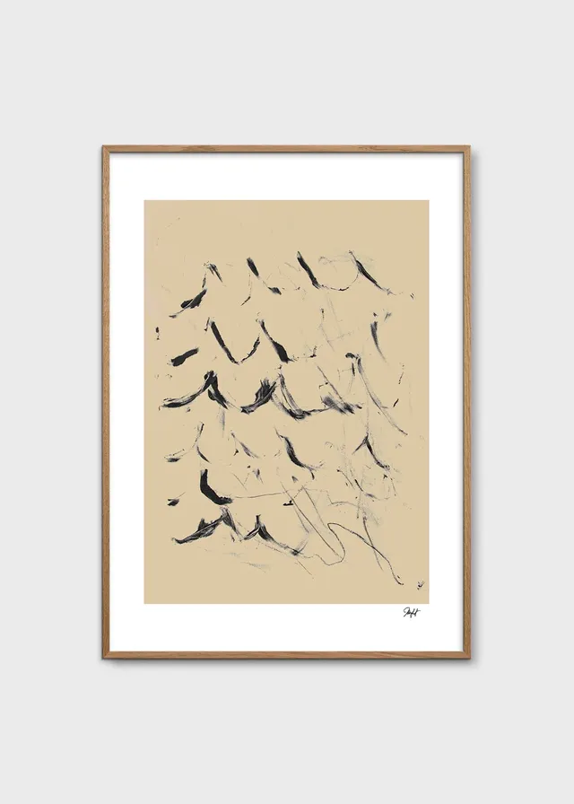 The Poster Club The Sea Poster 30x40 beige