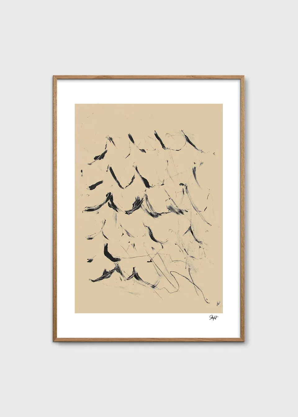 The Poster Club The Sea Poster 30x40 beige