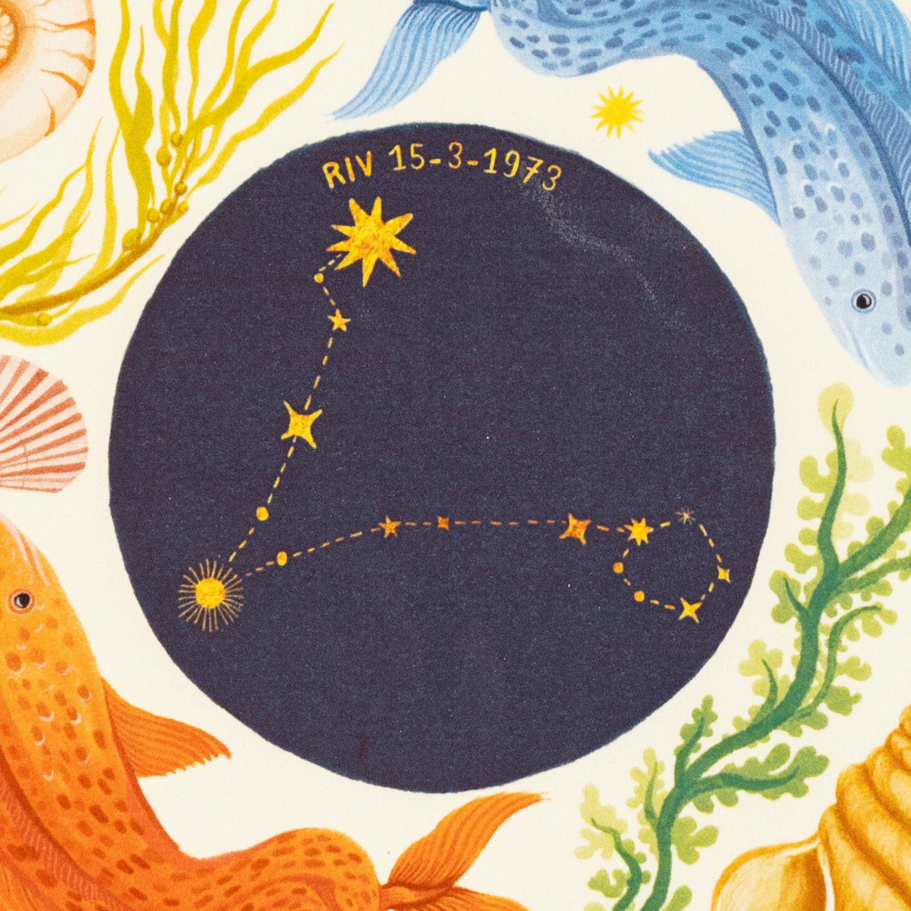 Storytiles Delft Blue Pisces Wandfliese S 10x10 cm Fische