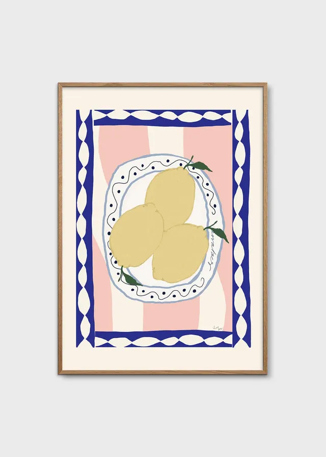 The Poster Club Wavy Table Kunstdruck 30x40 cm botanisch