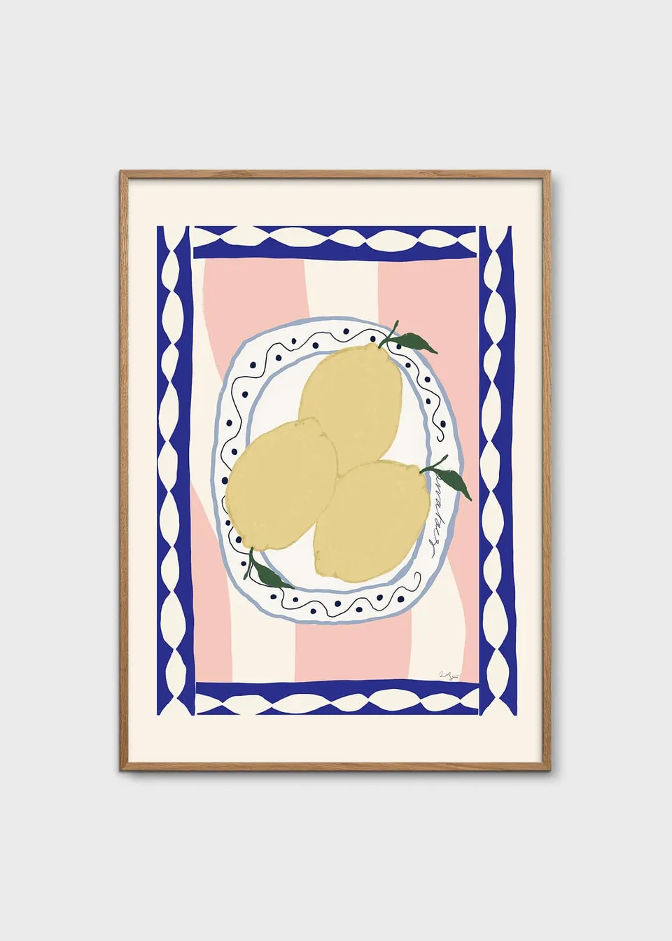 The Poster Club Wavy Table Kunstdruck 30x40 cm botanisch