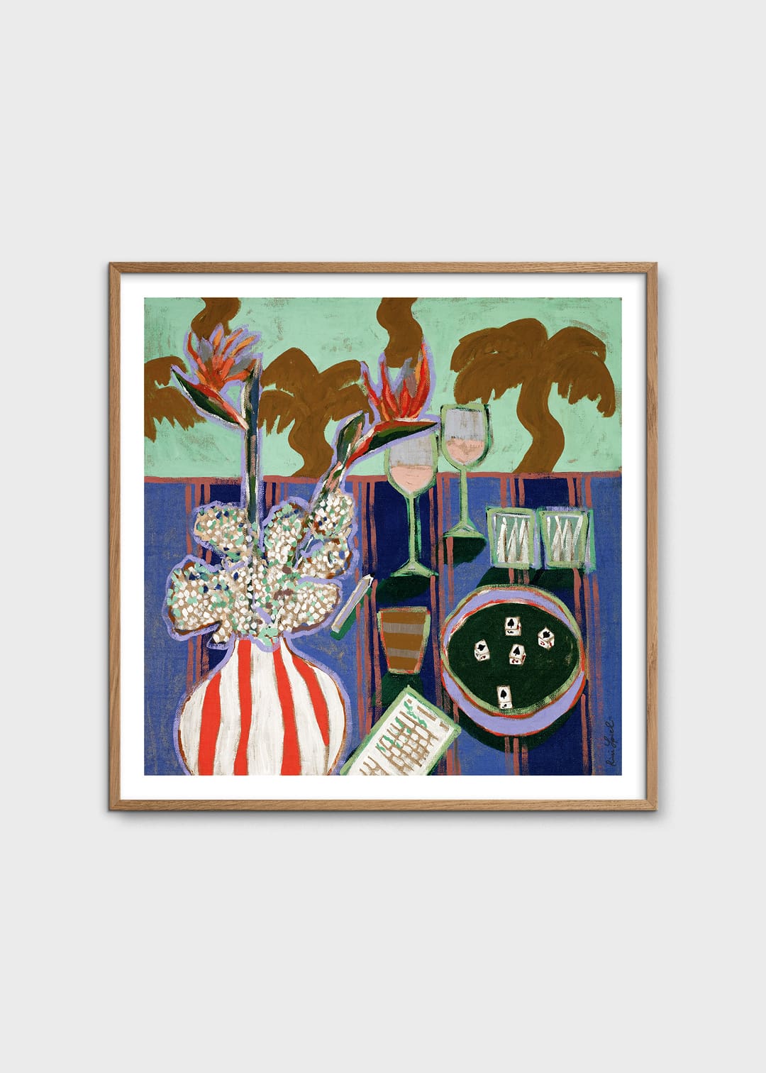 The Poster Club Art Prints Yatzy Poster 50x50 cm grün