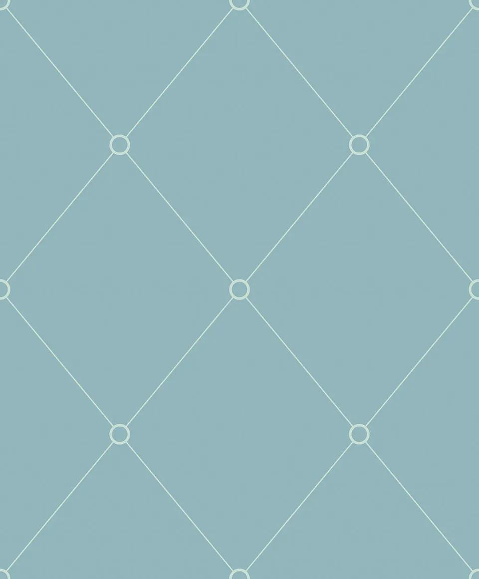 Mineheart Wallpaper Tonal Sage Quilt Outline Tapete Rolle