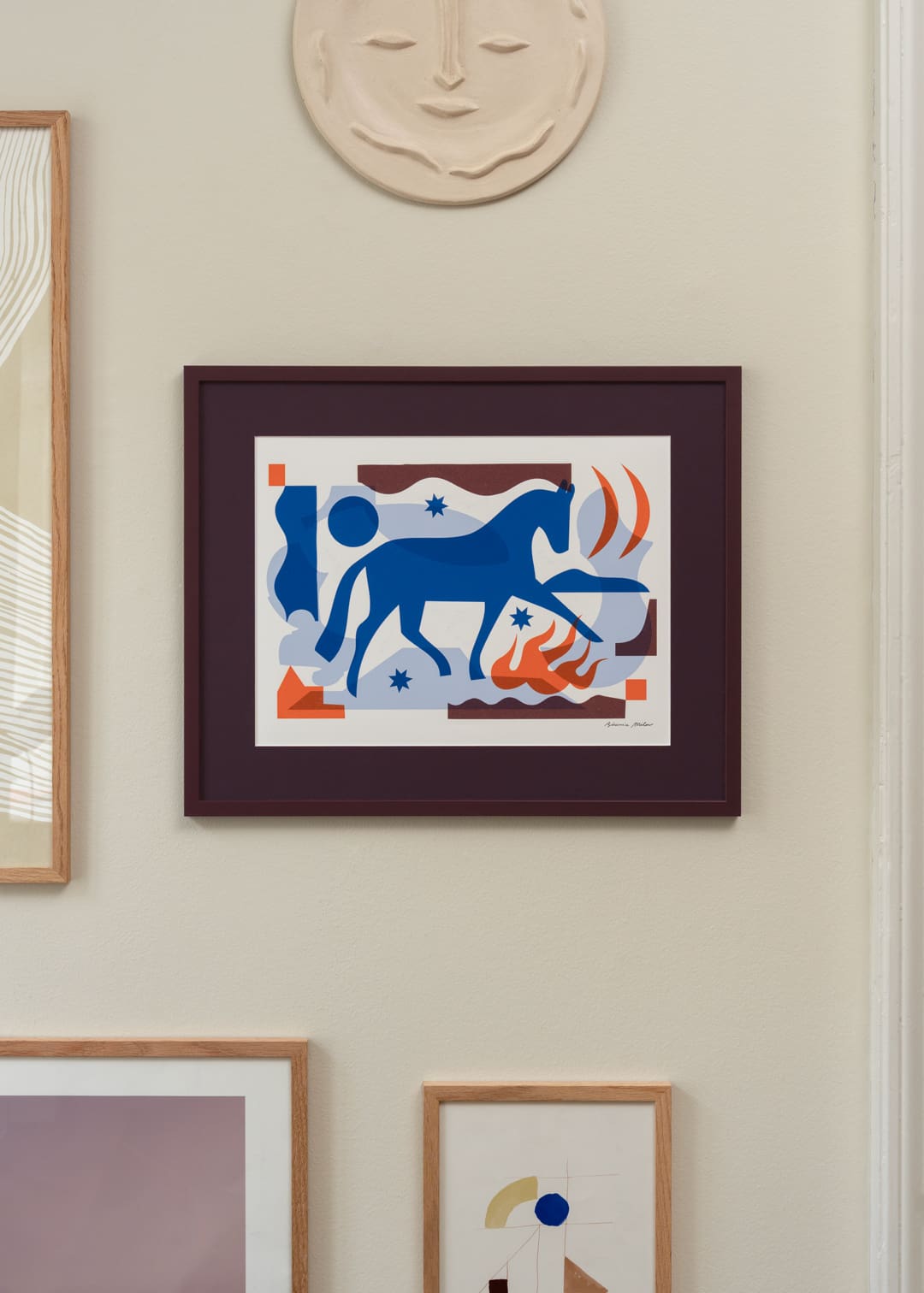 The Poster Club Tsar Kunstdruck 30x40 cm Tiermotiv Blau