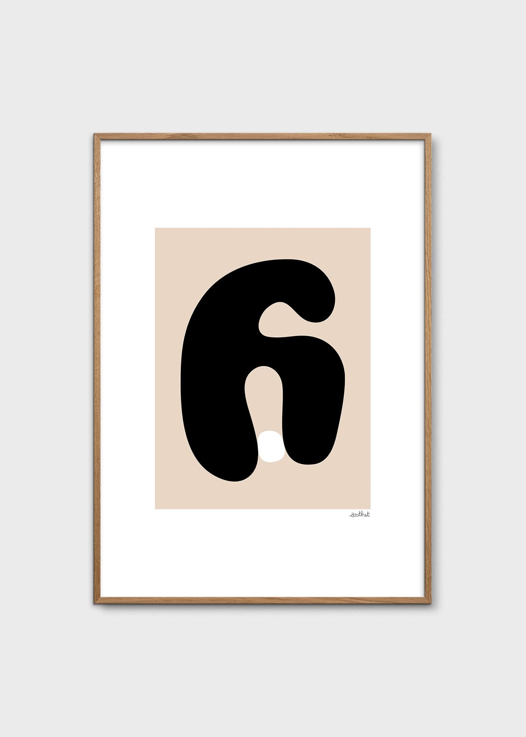The Poster Club Abstract No. 02 Poster 30x40 cm Beige