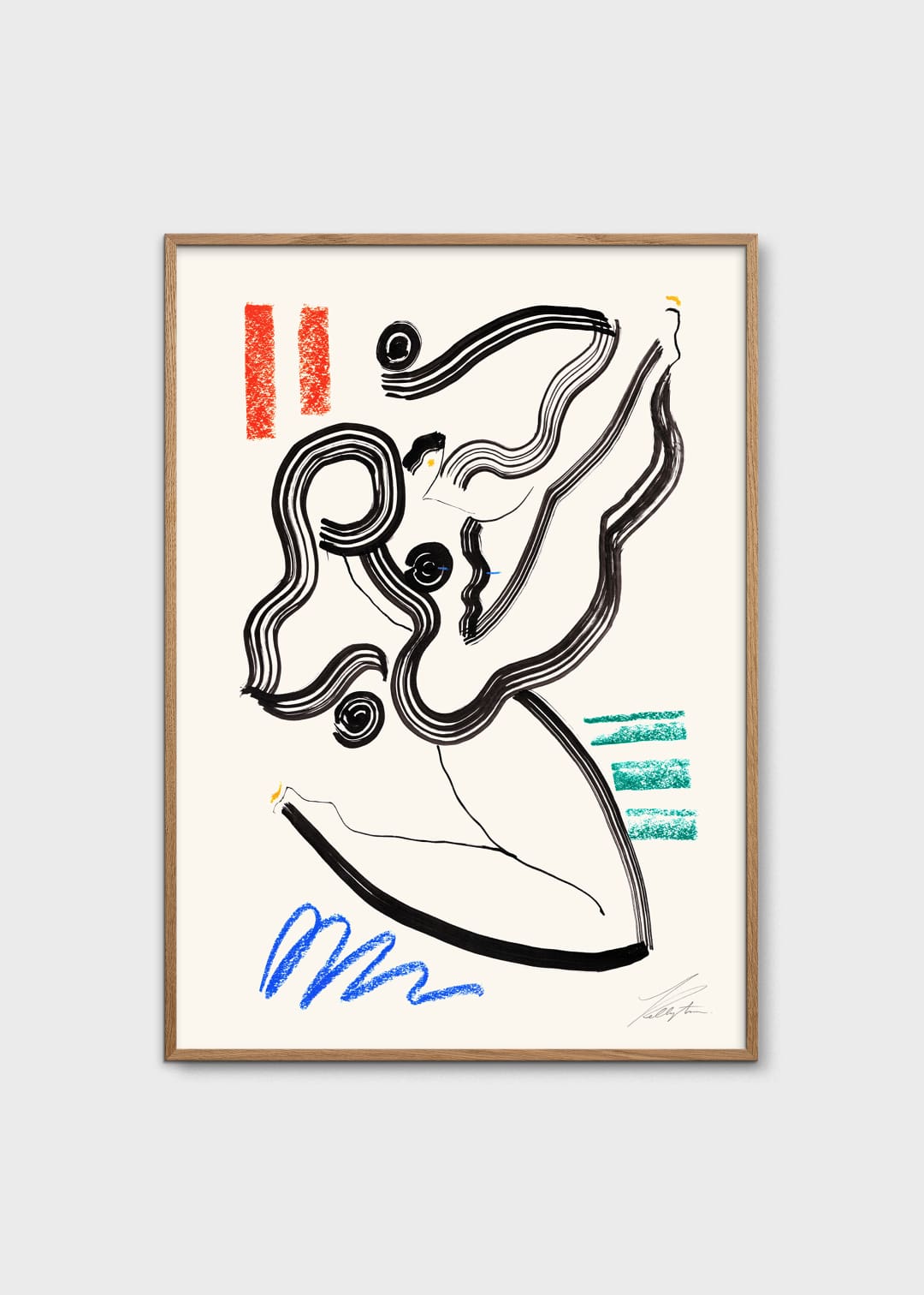 The Poster Club Gymnastics Kunstdruck 30x40 cm bunt