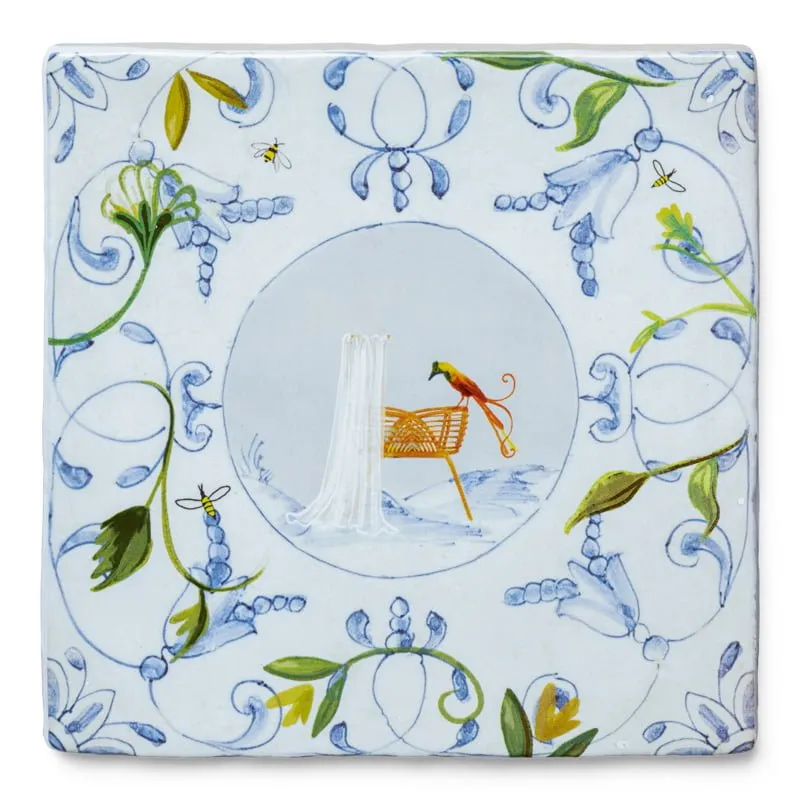 Storytiles Delft blue Een wondertje Wandfliese S 10x10 cm Baby
