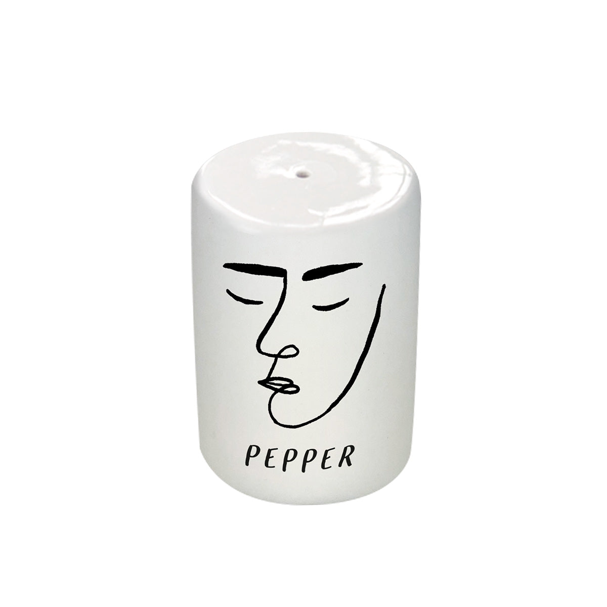LS-LebenStil Salzstreuer Pfefferstreuer Porzellan Creme 6cm 2er