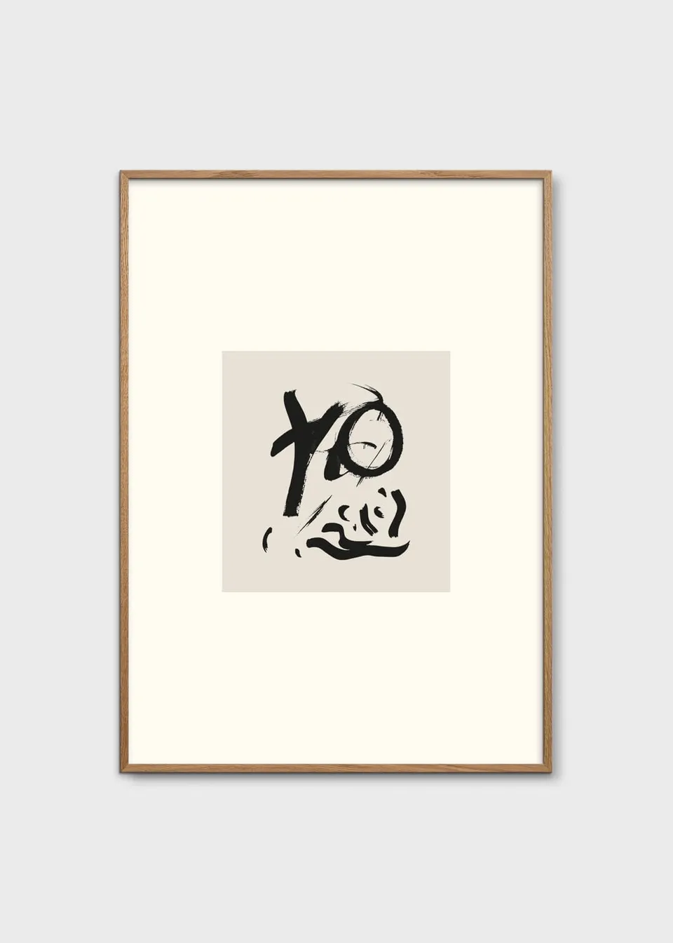 The Poster Club Sense Kunstdruck 30x40 cm beige schwarz
