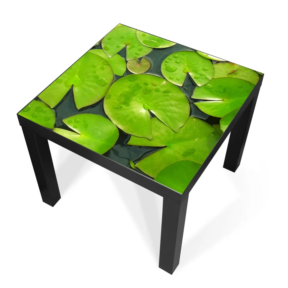 Banjado Möbelfolie Seerosenblätter Tischfolie 55x55 selbstklebend