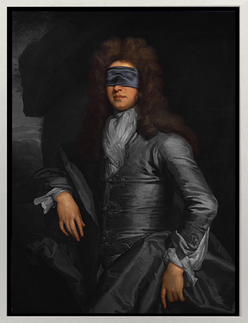 Mineheart Blindfold 3 Leinwandbild schwarz 40x50cm gerahmt