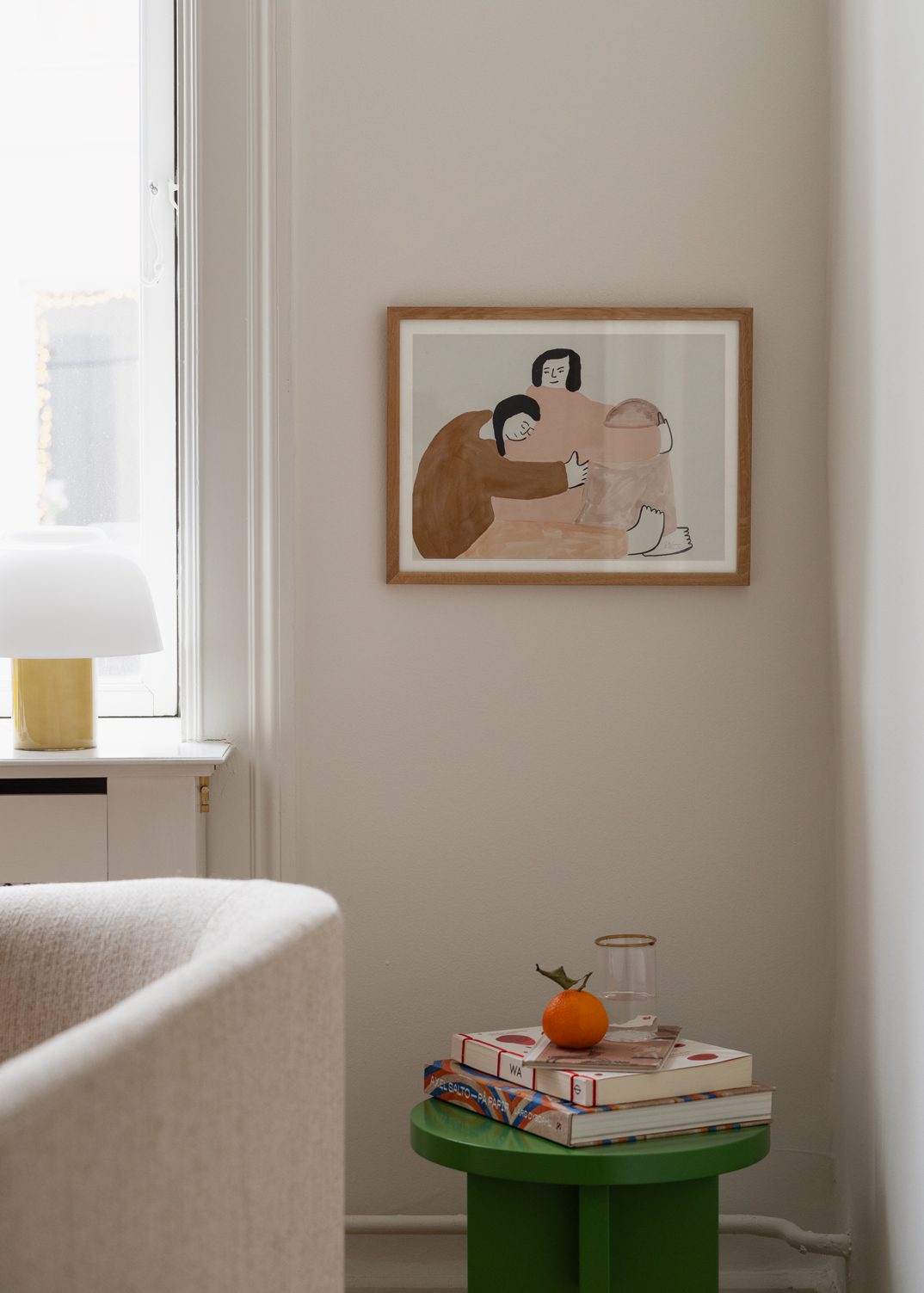 The Poster Club Art Prints Stay Close Poster A4 beige rosa