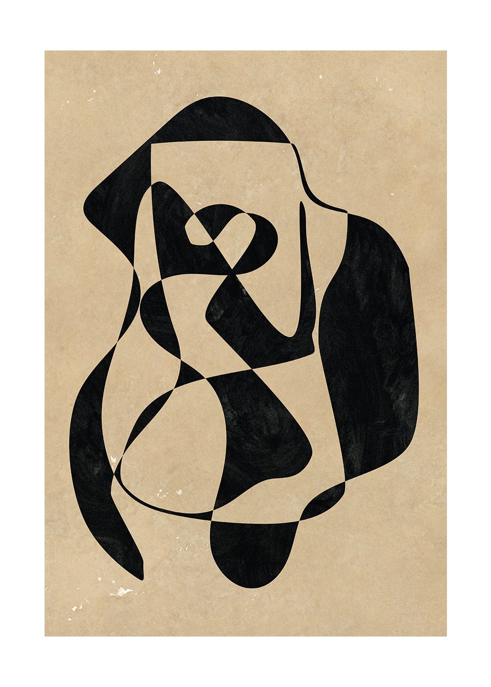 The Poster Club The wise man 02 Poster 30x40 cm beige