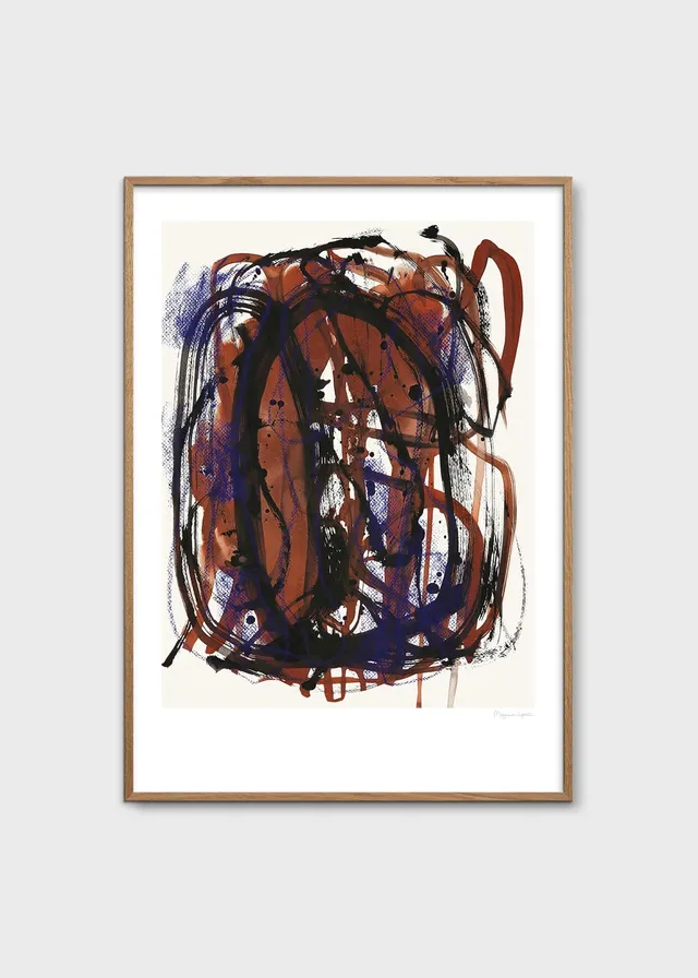 The Poster Club Art Prints Mixed Media Poster 30x40 lila rot