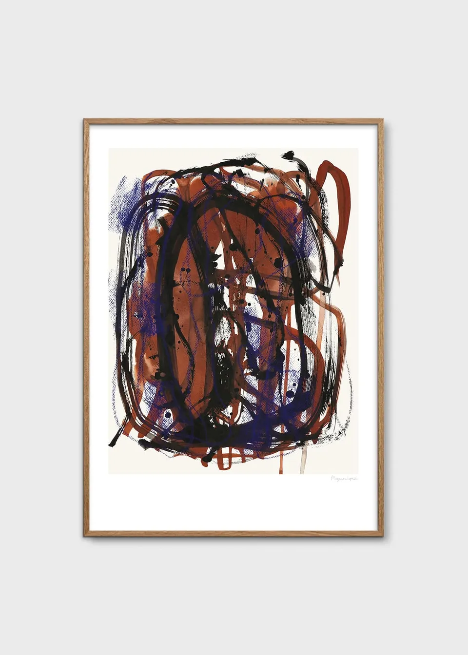 The Poster Club Art Prints Mixed Media Poster 30x40 lila rot