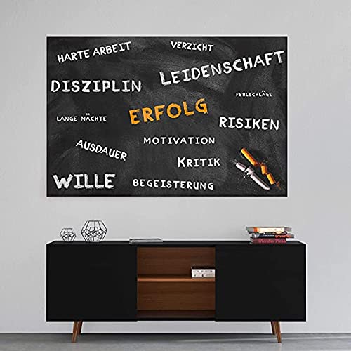 Hustling Sharks Tafel des Erfolgs Leinwandbild 45x30cm Büro