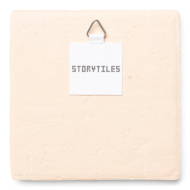 Storytiles Delft Blue Kaboutertje Wandfliese S 10x10 cm Glückwunsch