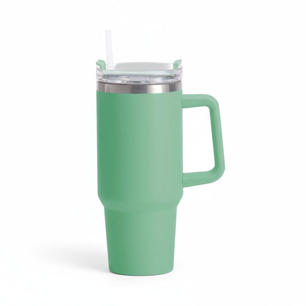 LS-LebenStil Küche & Haushalt Thermobecher Grün 1200ml mit Griff