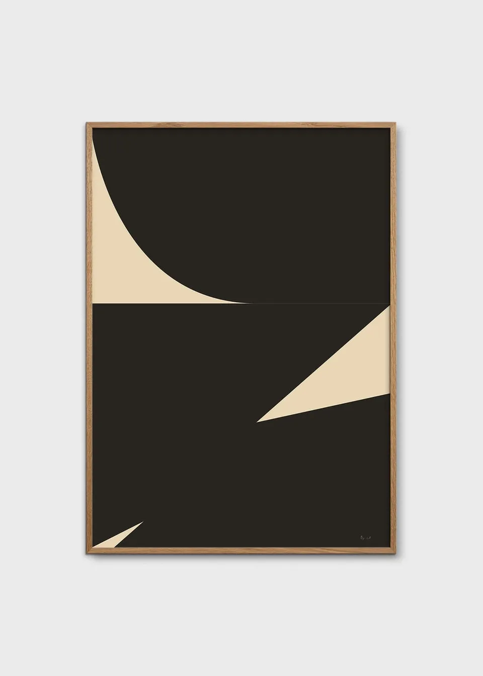 The Poster Club Mid 02 Poster abstrakt beige schwarz
