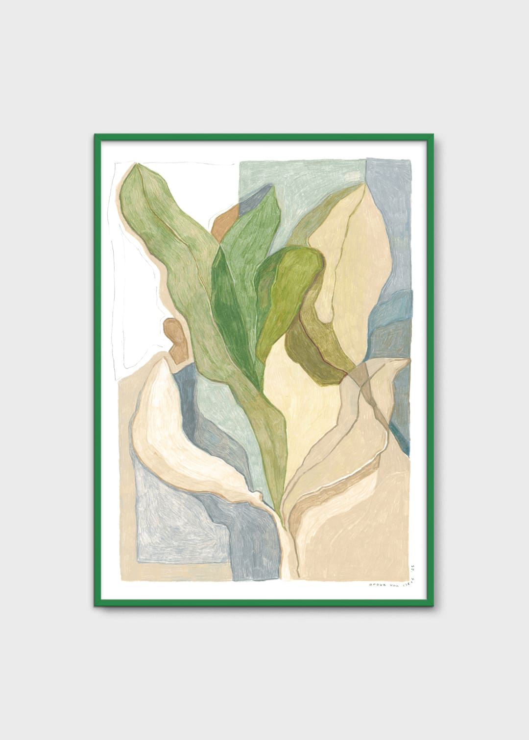 The Poster Club Seaweed Poster 30x40 cm grün