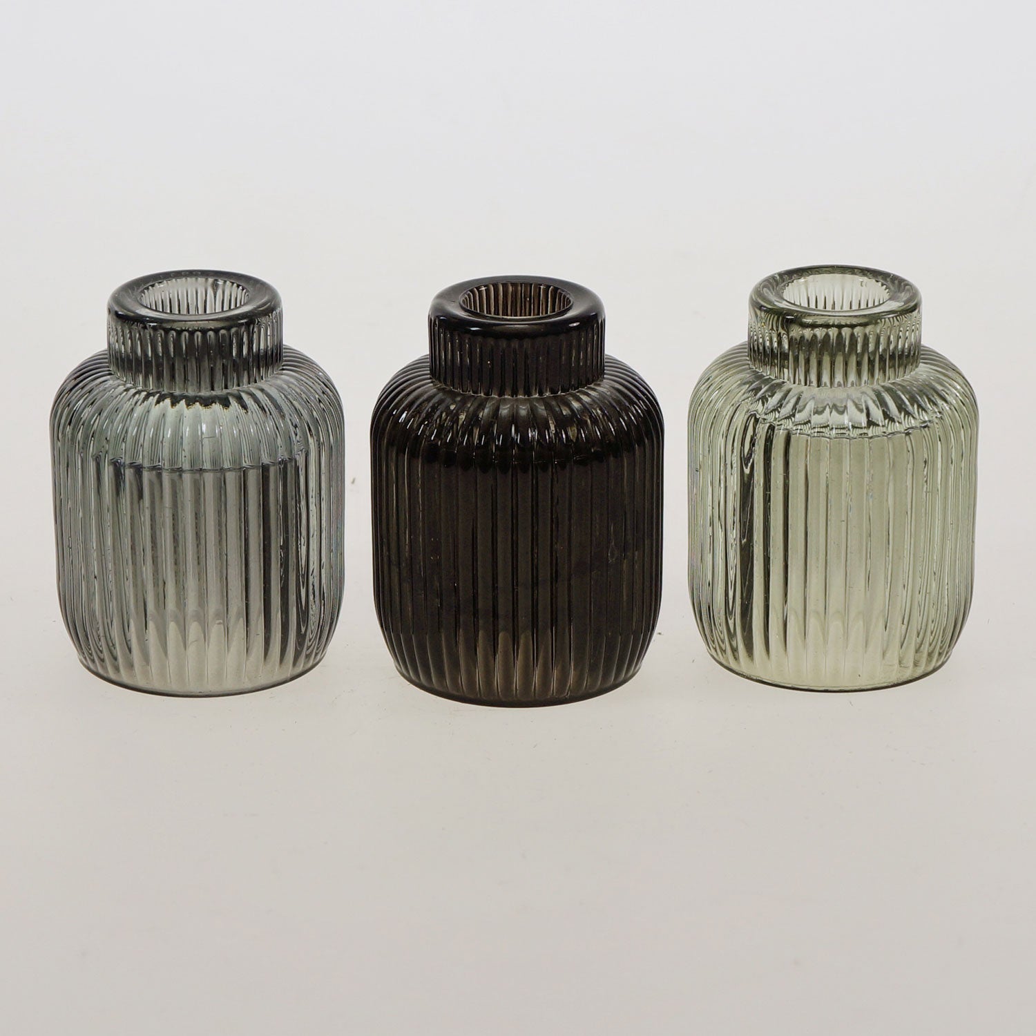 LS-LebenStil Küche & Haushalt Retro Teelichthalter Glas 3er Mix