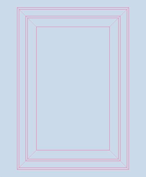 Mineheart Outline Tapete Hellblau Pink Paneel 10m