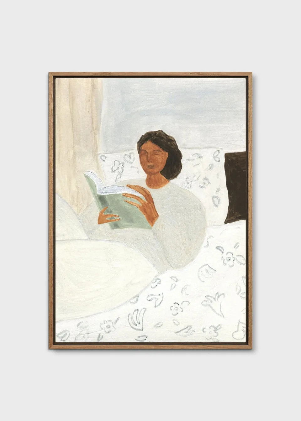 The Poster Club Art Prints Morning Read Leinwand 30x40 cm
