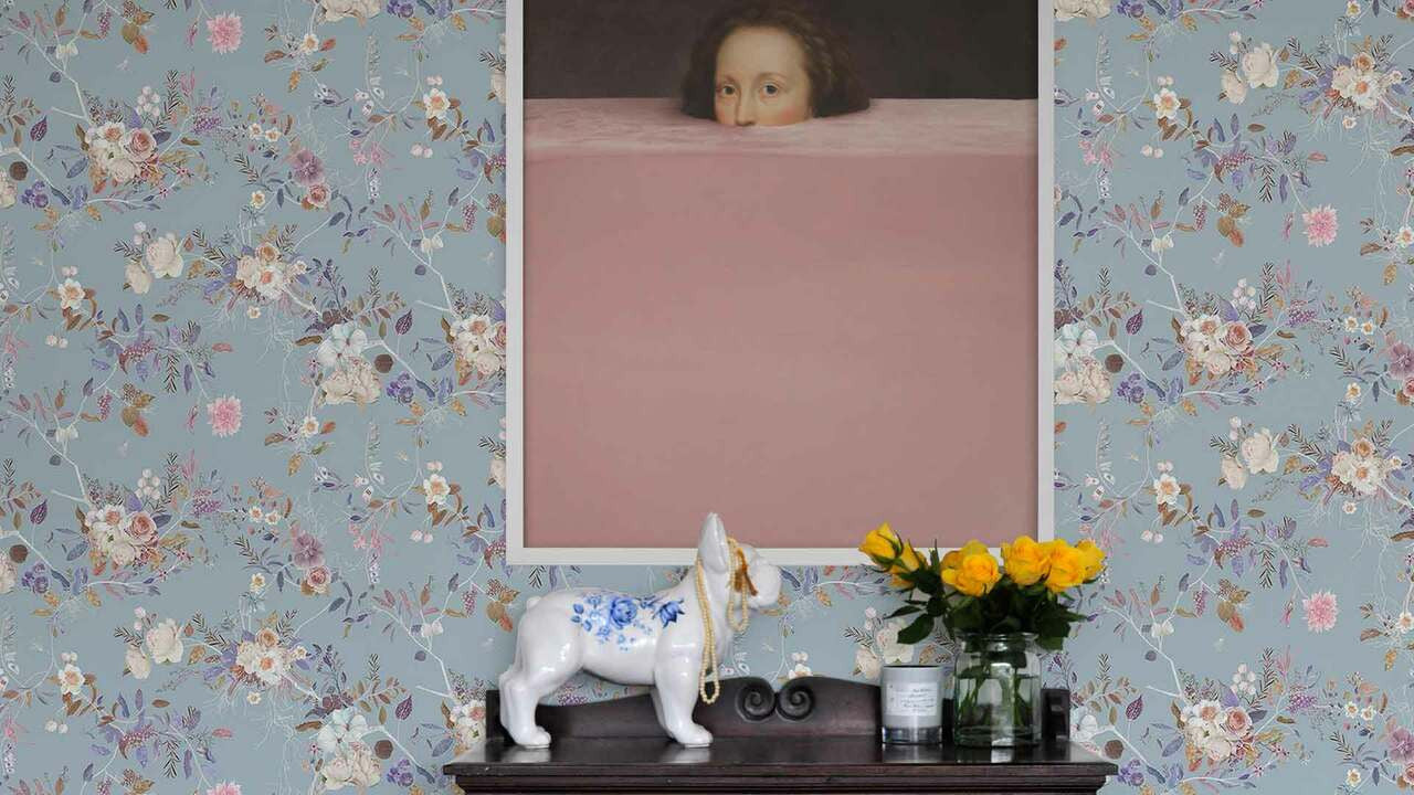 Mineheart Wall Art Submerged-4 Leinwandbild rosa 30x41cm