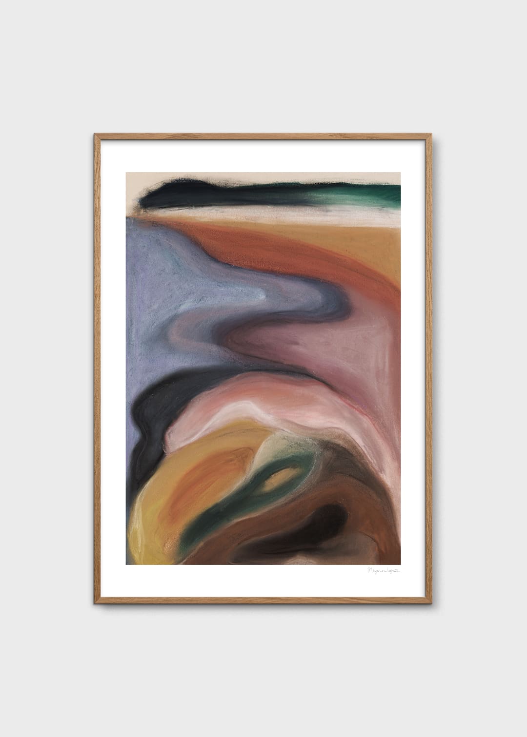 The Poster Club Landshape Tribute 03 Kunstdruck 30x40 cm Blau