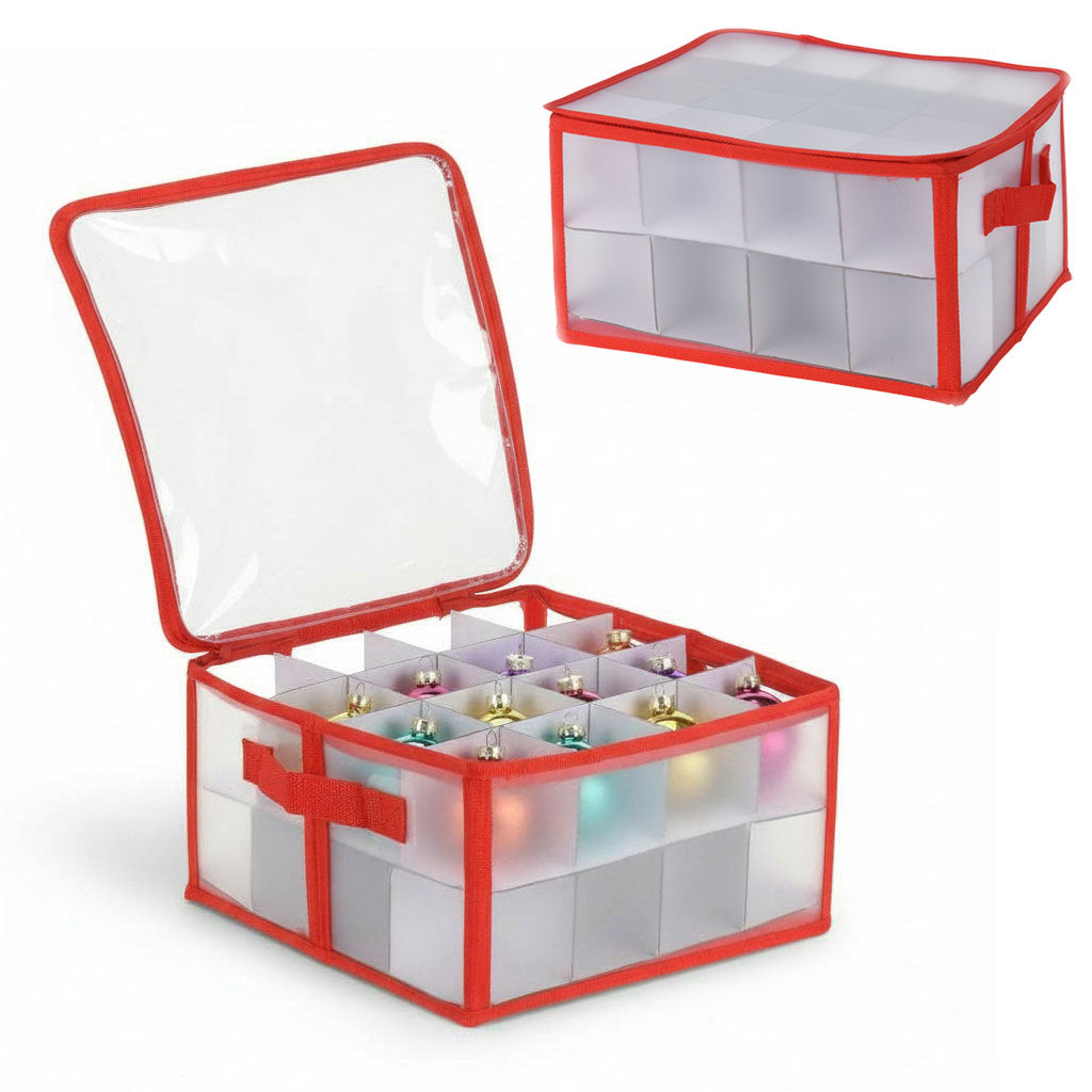 LS-LebenStil Aufbewahrungsbox 32 Weihnachtskugeln 30cm