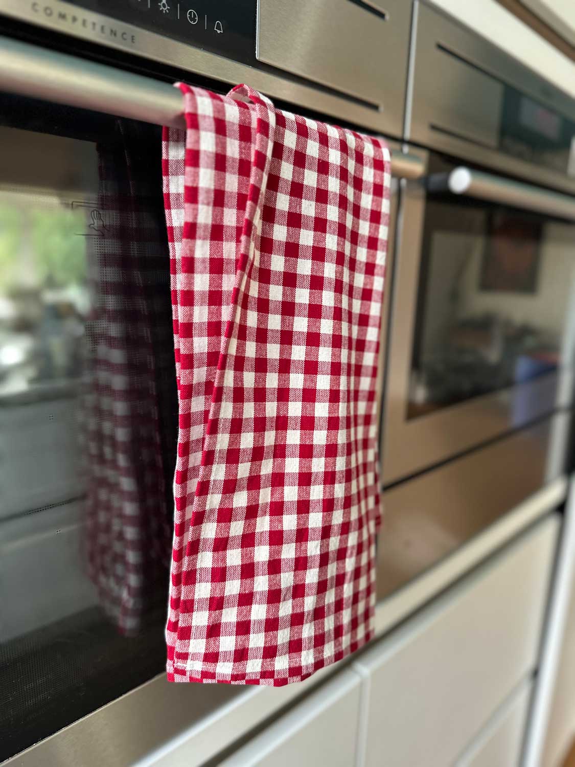LS-LebenStil Küche & Haushalt Geschirrtuch Karo Rot 50x70 Baumwolle